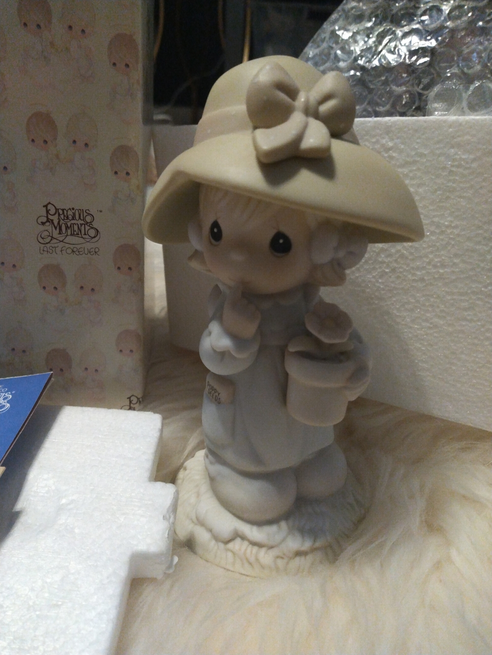 Enesco Precious Moments Happy Birthday Poppy Porcelain Figurine from 1987